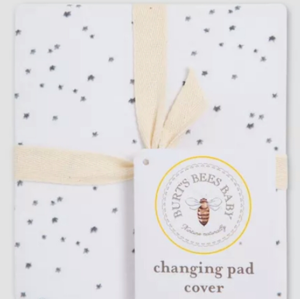 Burrs bees baby changing pad cover